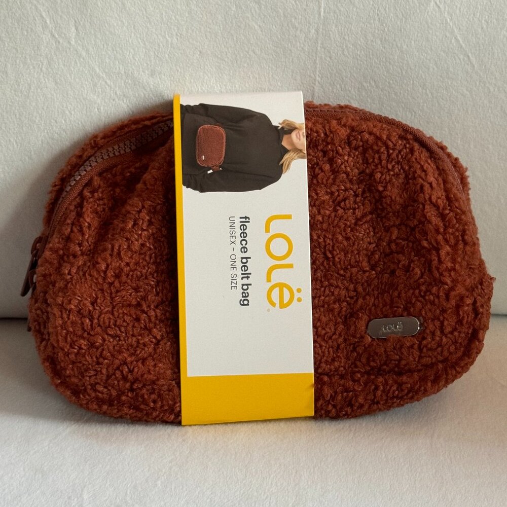 Lolë Unisex Fleece Belt Bag - Copper Color - New with Tags